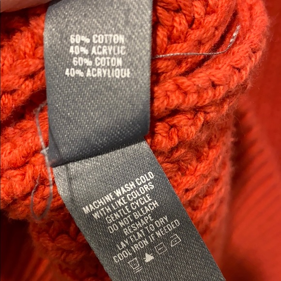 Aerie Coral Chunky Oversized Knit Crew EUC - Picture 10 of 14